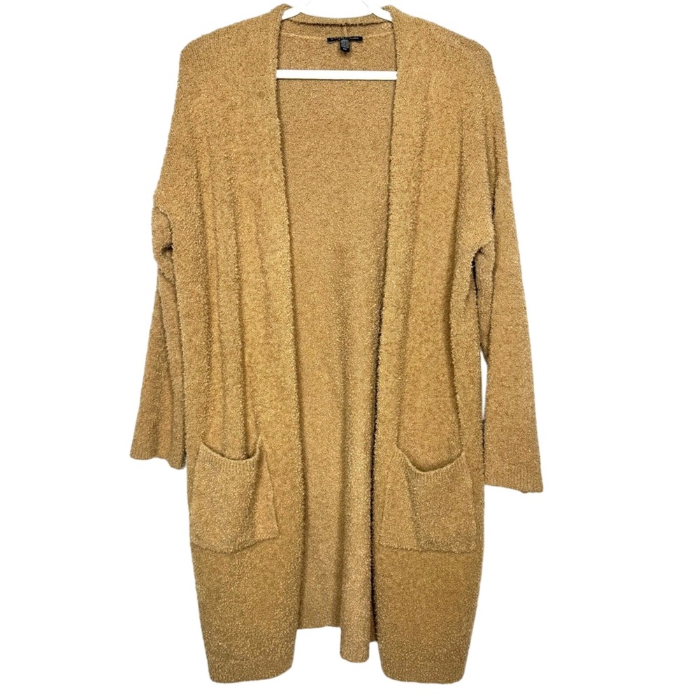 Eileen Fisher Open Front Long Cardigan Sz S Organic Cotton Cozy‎ Quiet Luxury